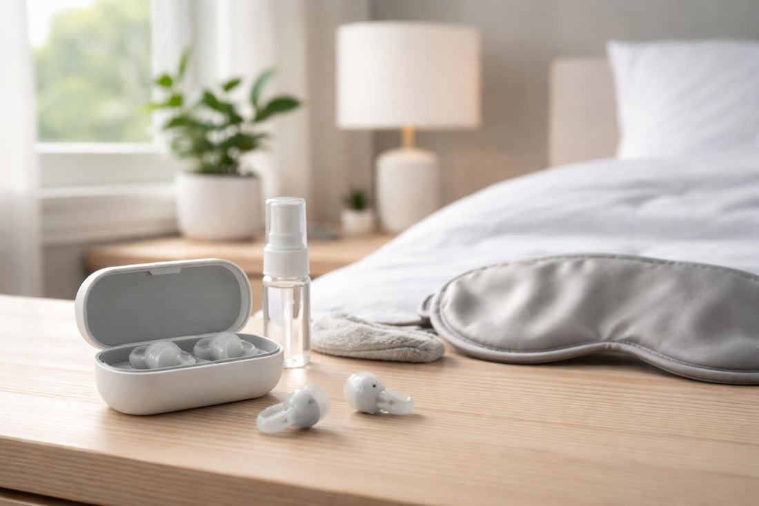 Properly inserting noise-reducing earplugs for concerts and sleep