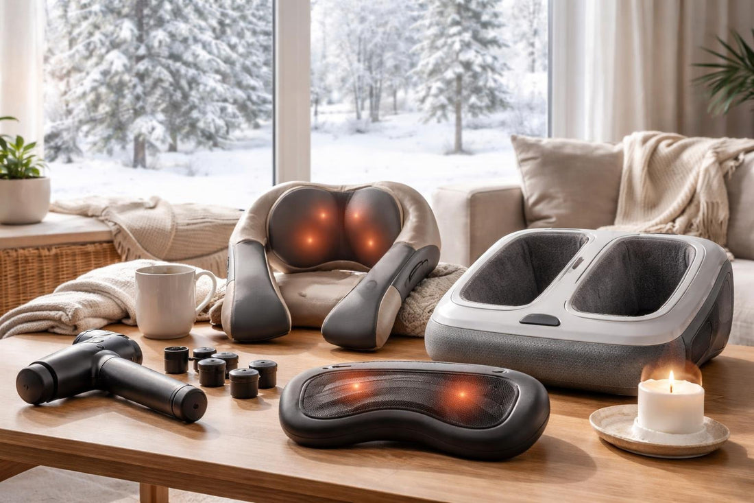 Electric massagers used at home during Canadian winter