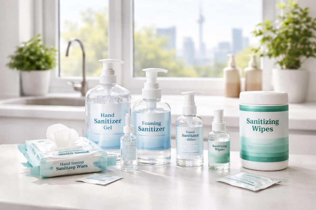 assorted hand sanitizer refills and wipes in Toronto