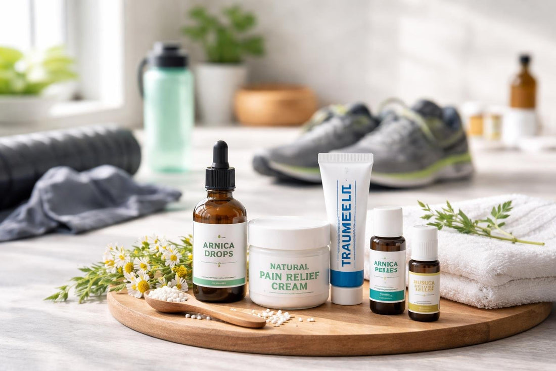 athlete using homeopathic pain relief remedies