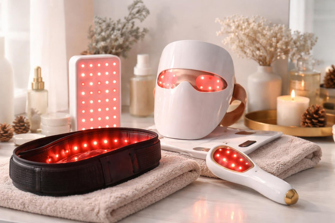 Red and infrared light therapy devices for winter care