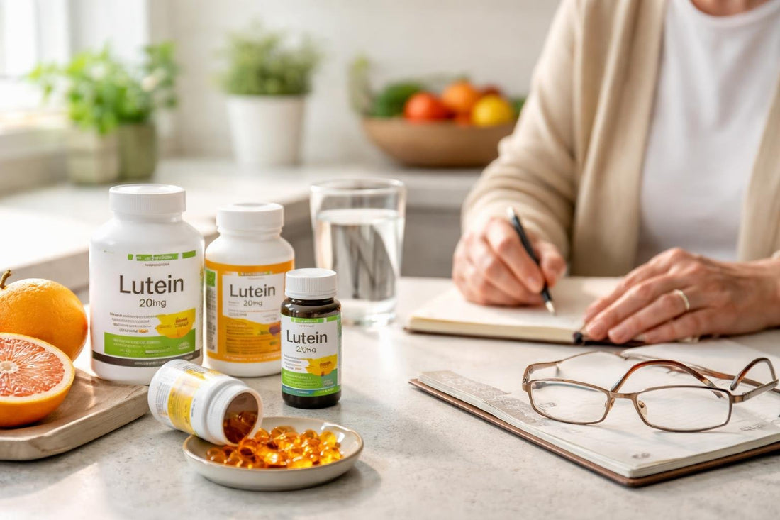 Ontario senior choosing lutein supplement options