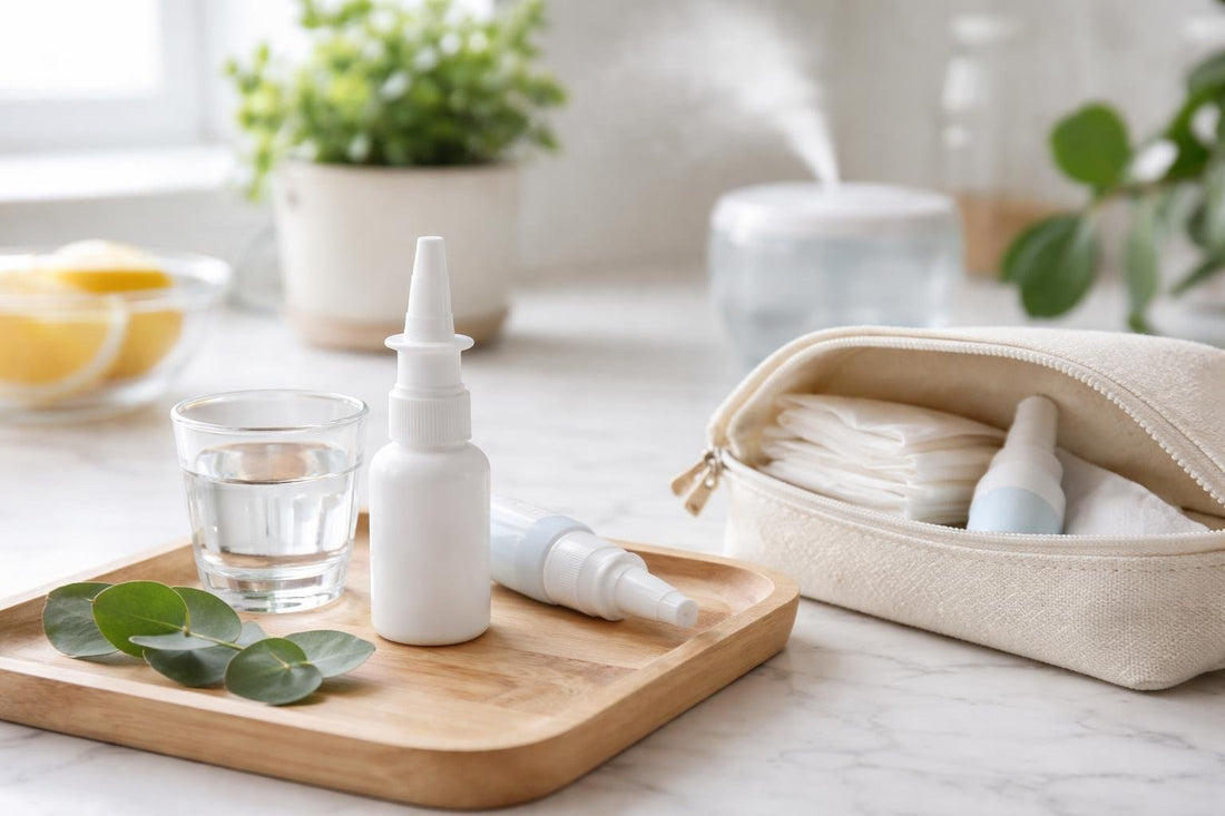 Moisturizing nasal spray used for dry air relief
