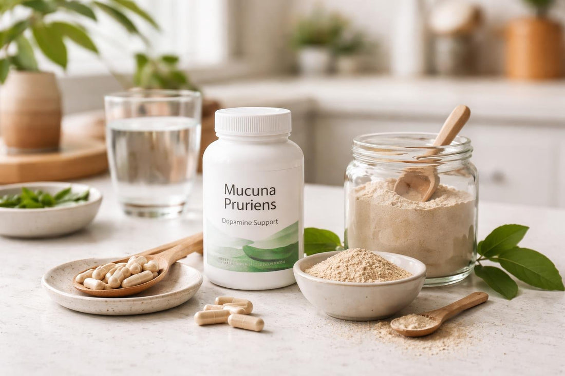 Mucuna pruriens capsules and powder options in Alberta