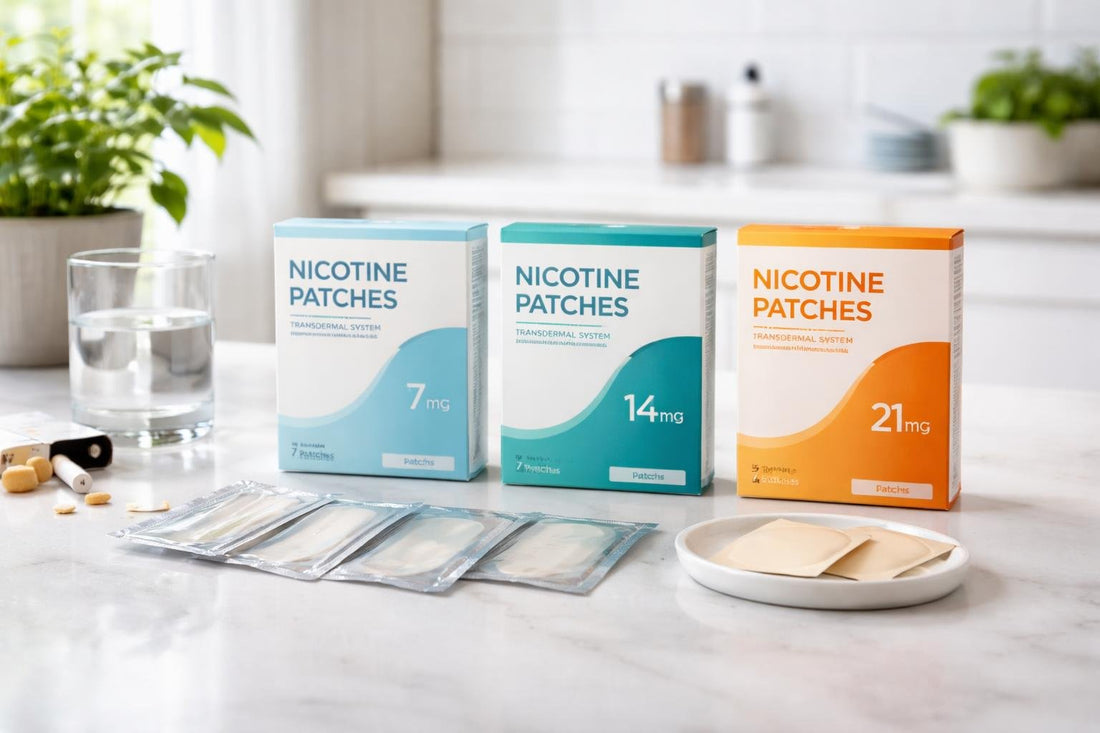 Assorted nicotine patch doses for quitting smoking