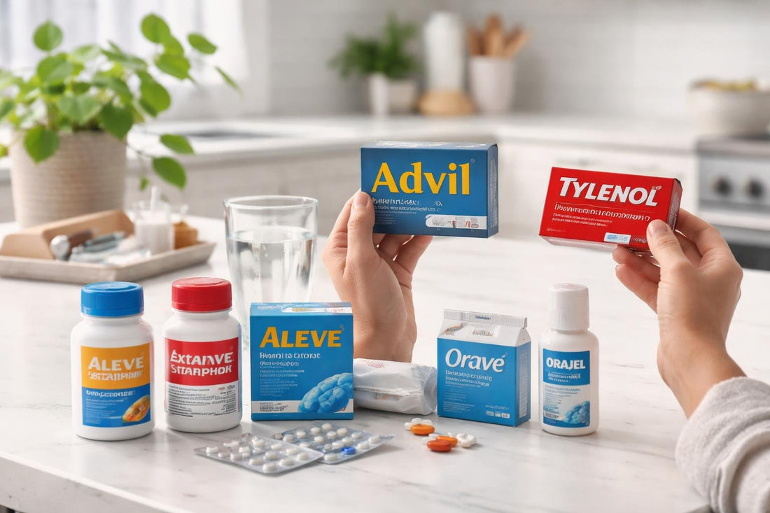 Ontario shopper comparing oral pain relief medications