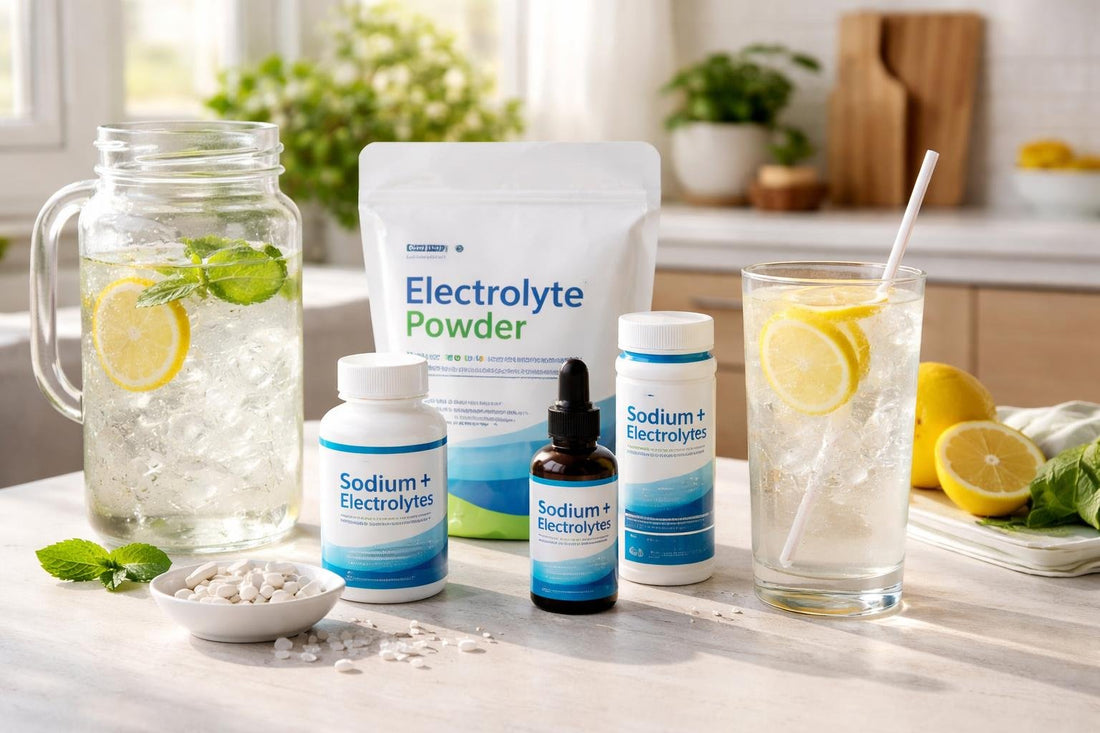 Sodium mineral supplement for hydration and electrolyte balance