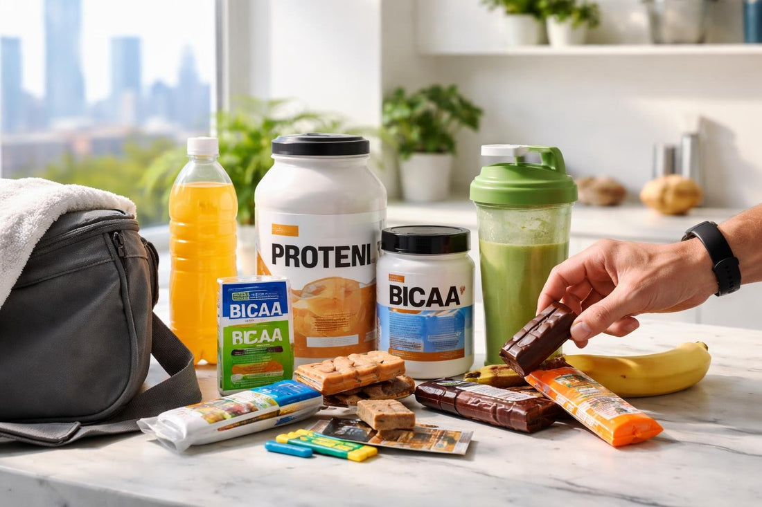 Toronto athlete choosing sports nutrition snacks and drinks