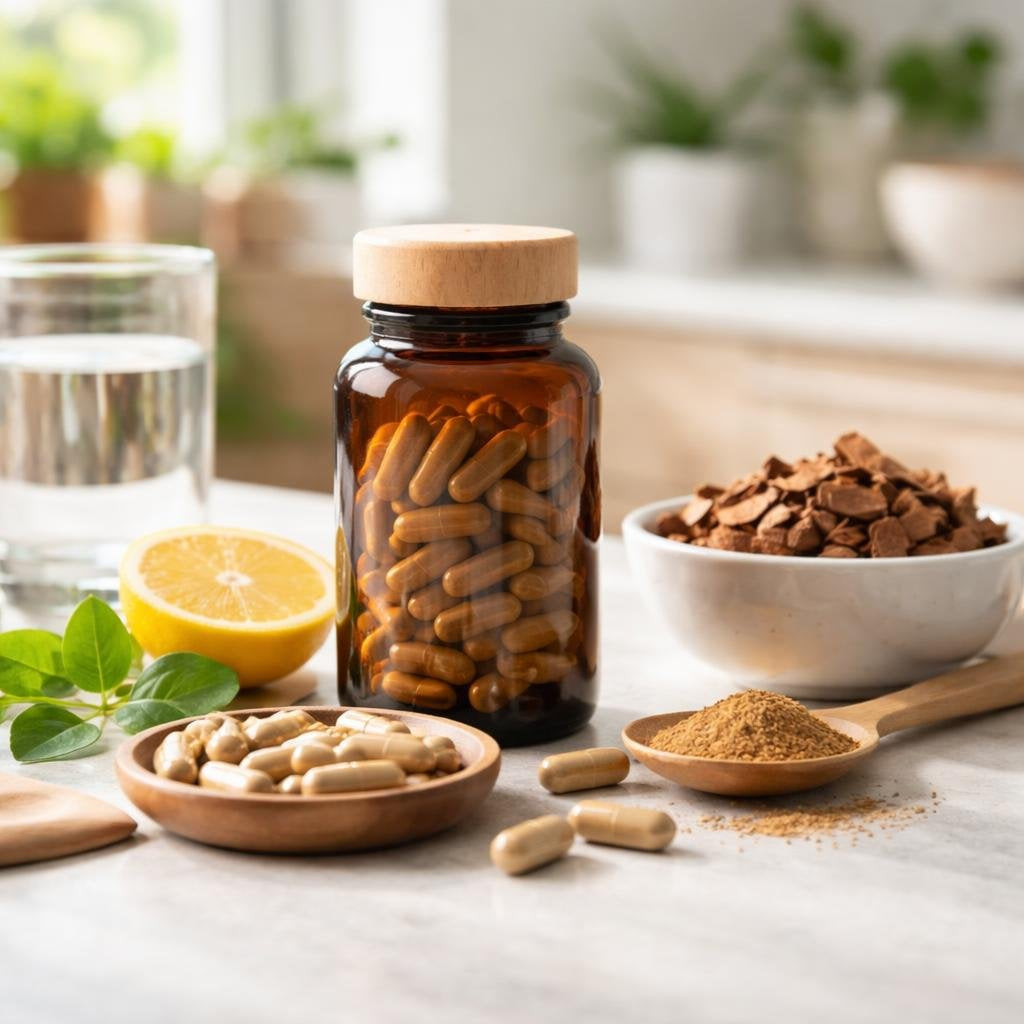 Arjuna supplements for heart and circulation support
