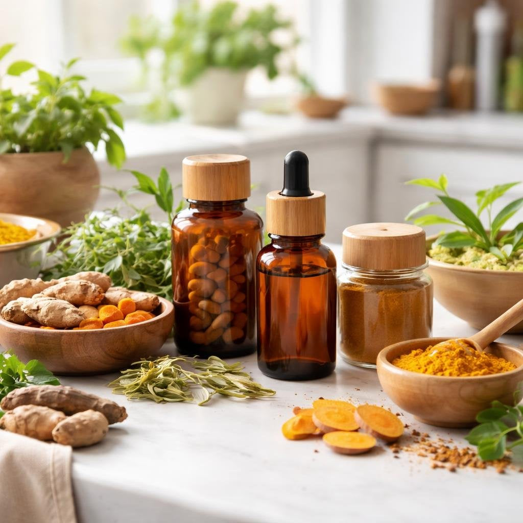 Ayurvedic supplements and personal care collection in CAD