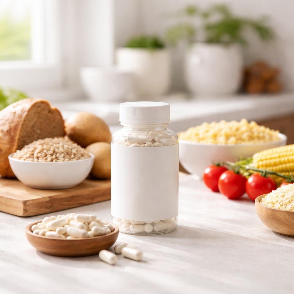 Carbohydrate blocker supplements with white kidney bean extract
