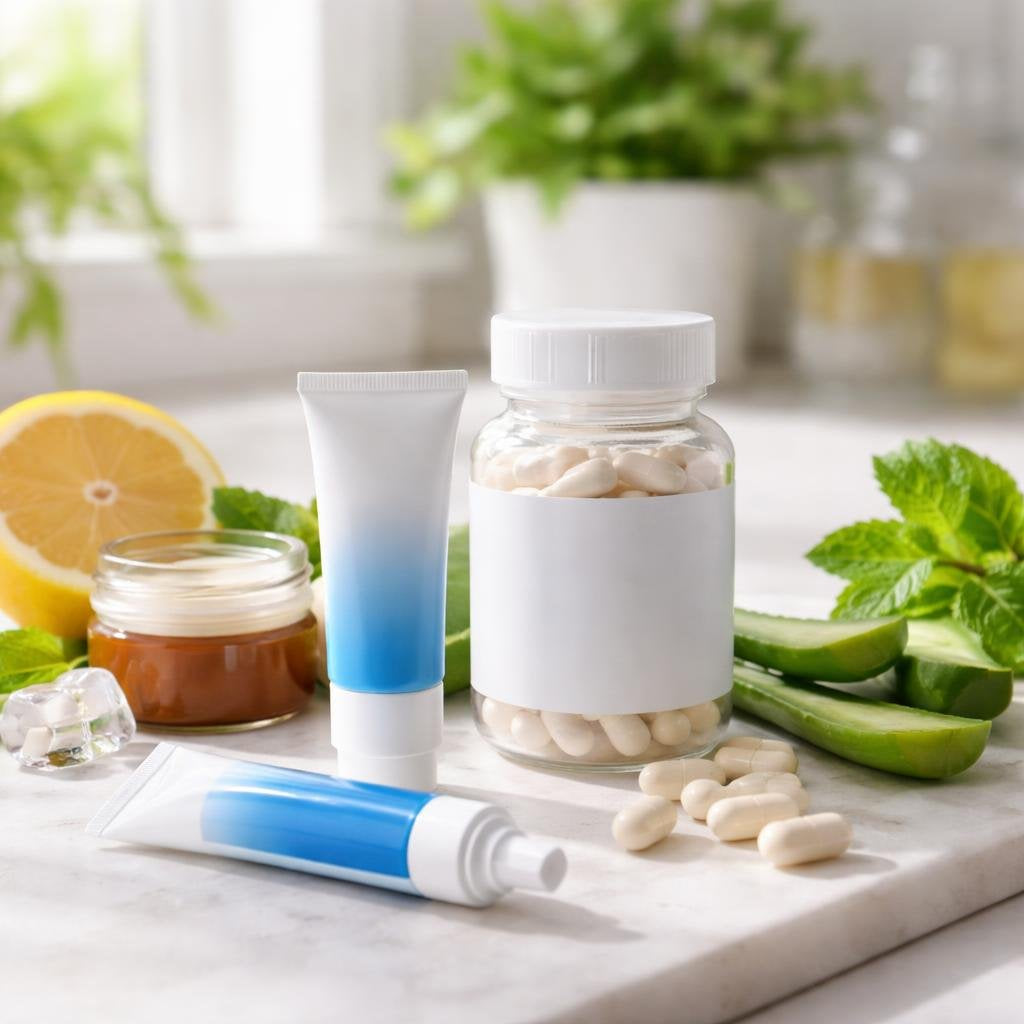 Cold sore and fever blister creams and patches