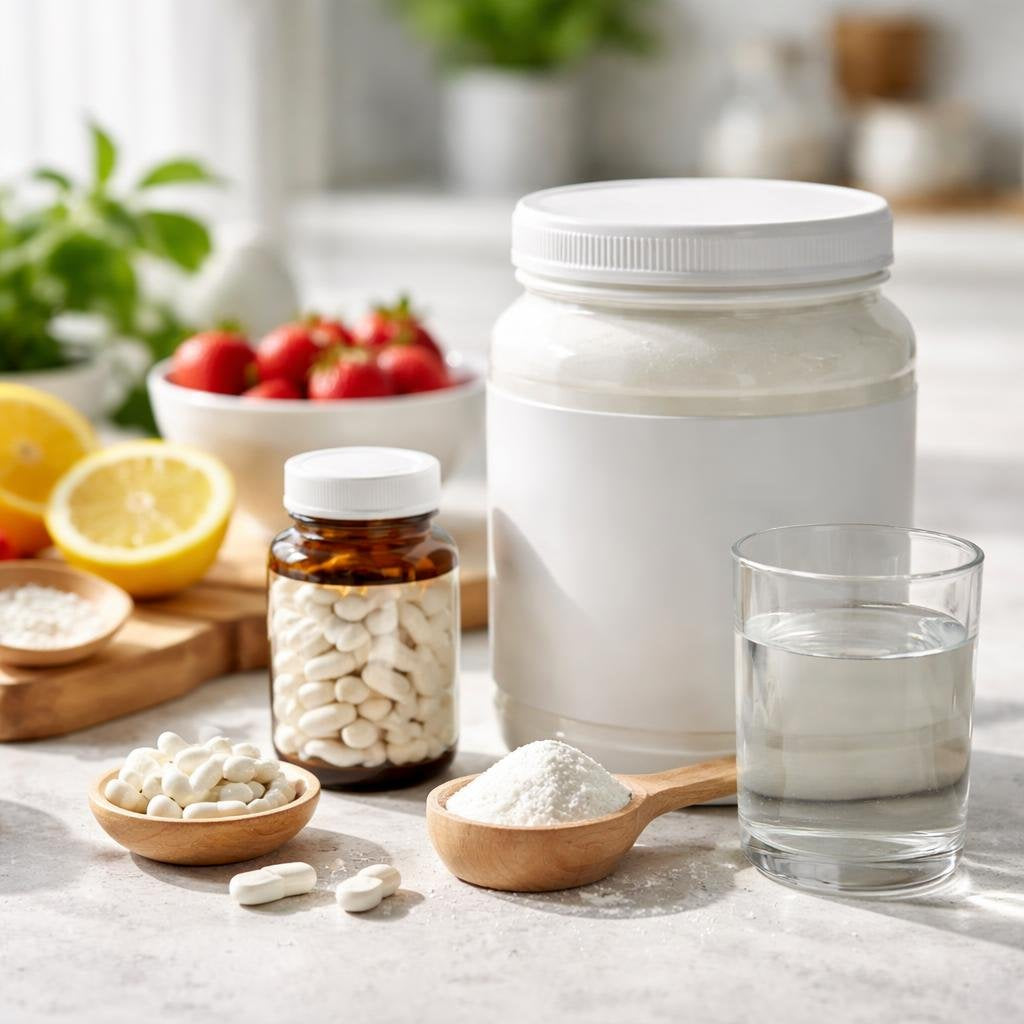 Collagen peptides and capsules for skin and joint support