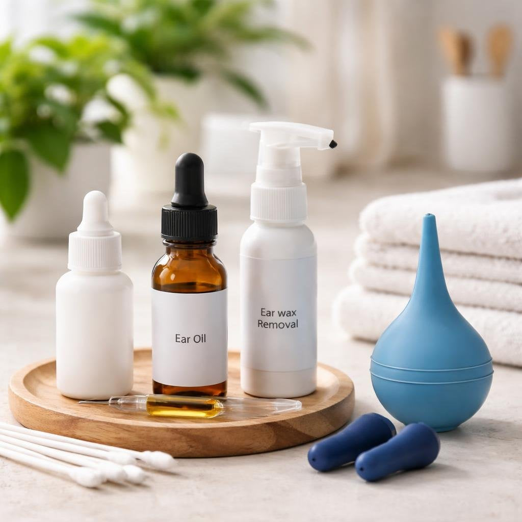 Ear drops and ear care products for daily comfort