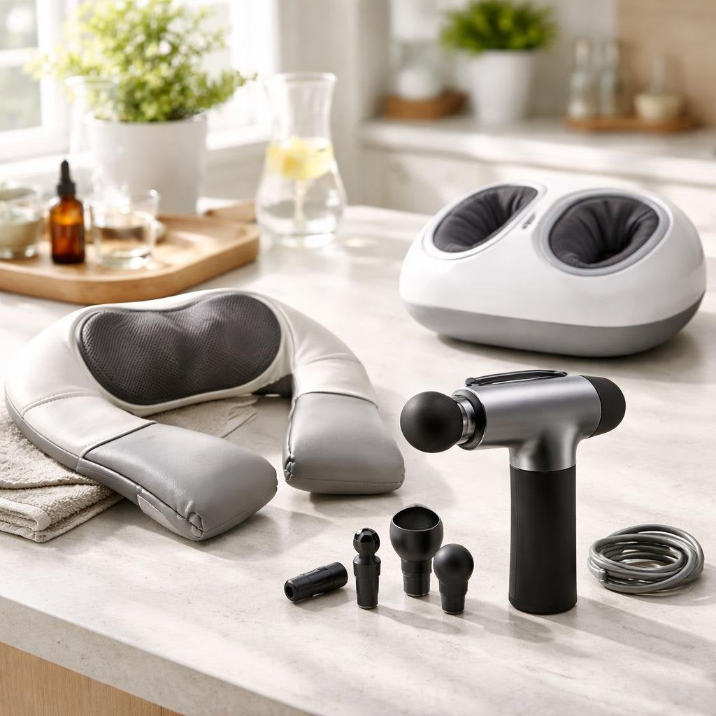 Electric massagers for back and foot recovery