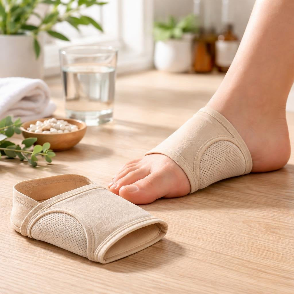 Foot arch support insoles for shoes and work boots