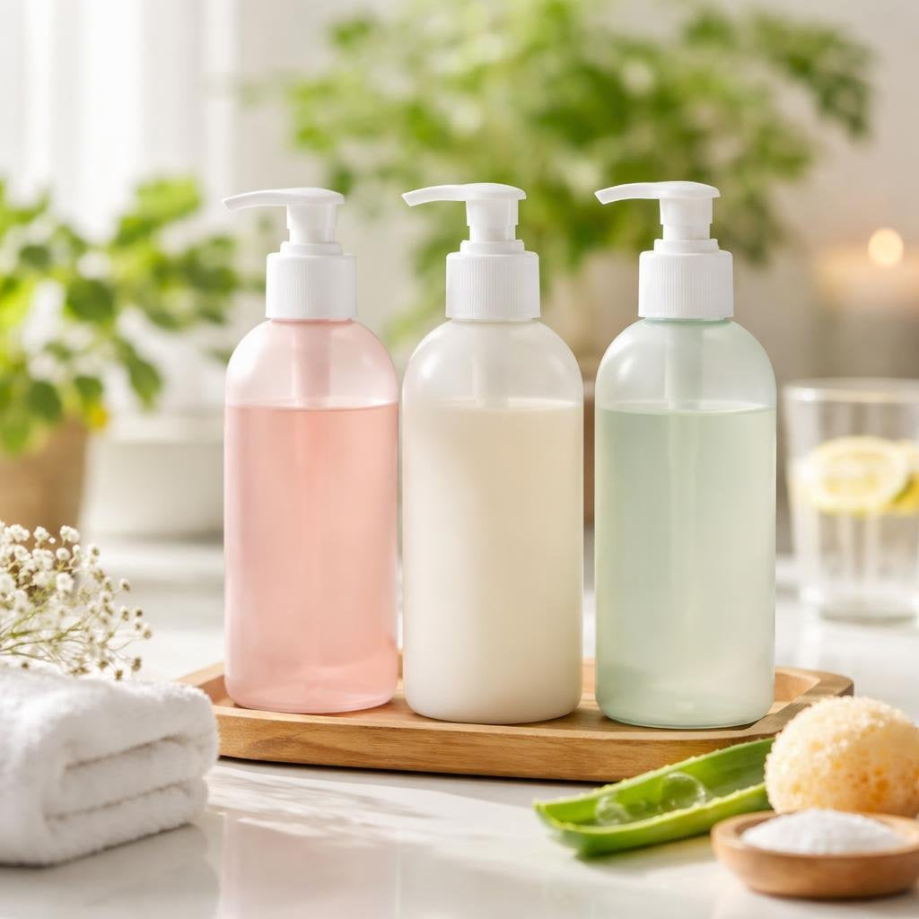 Feminine wash bottles for gentle external hygiene