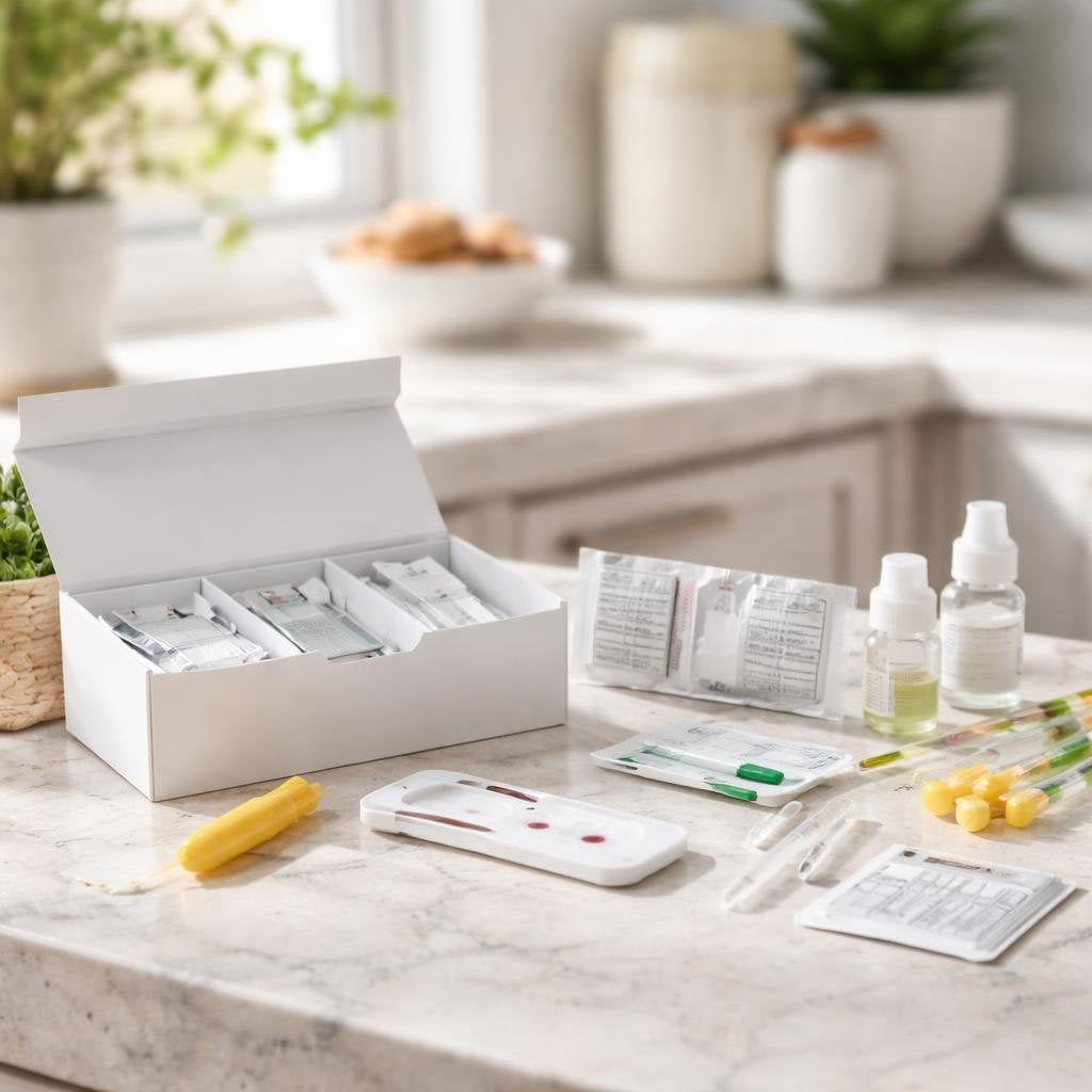 Home cholesterol test kit for lipid panel screening