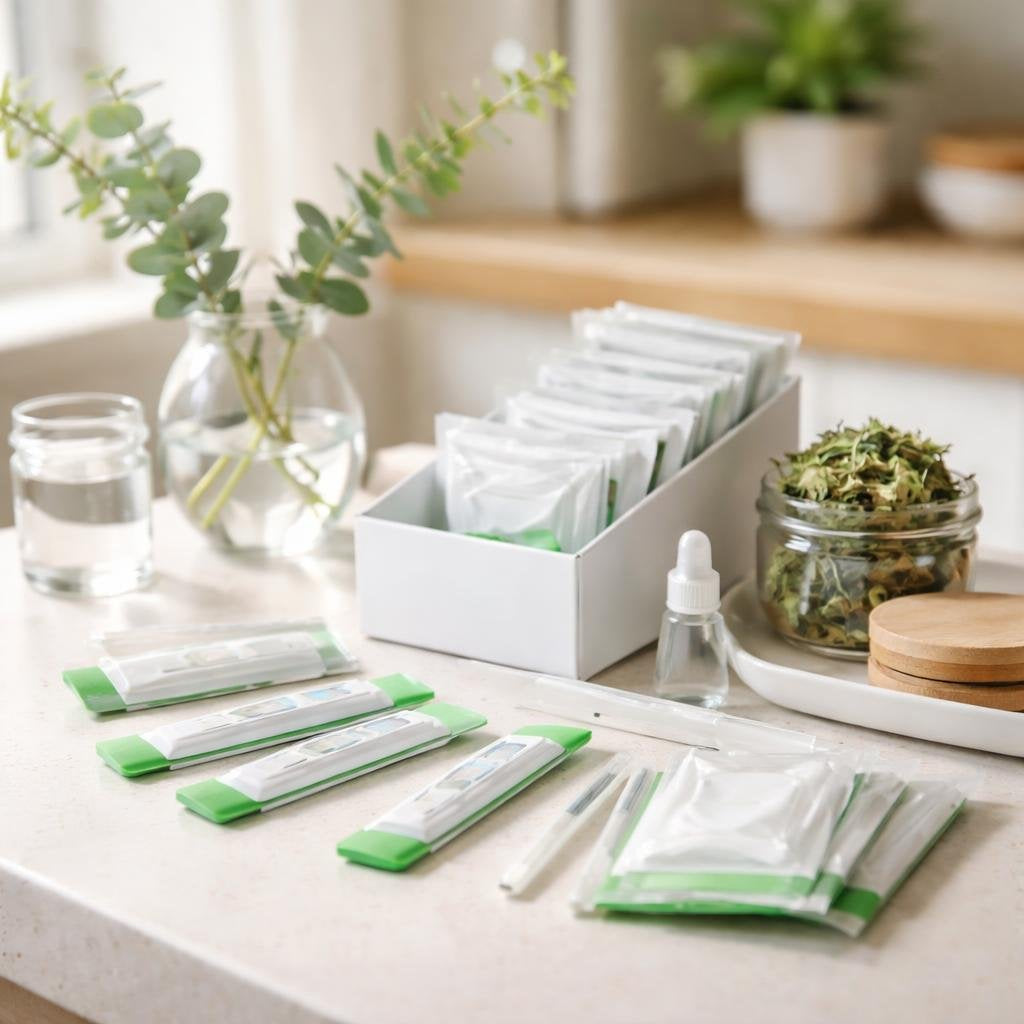Home THC urine marijuana tests with clear result windows