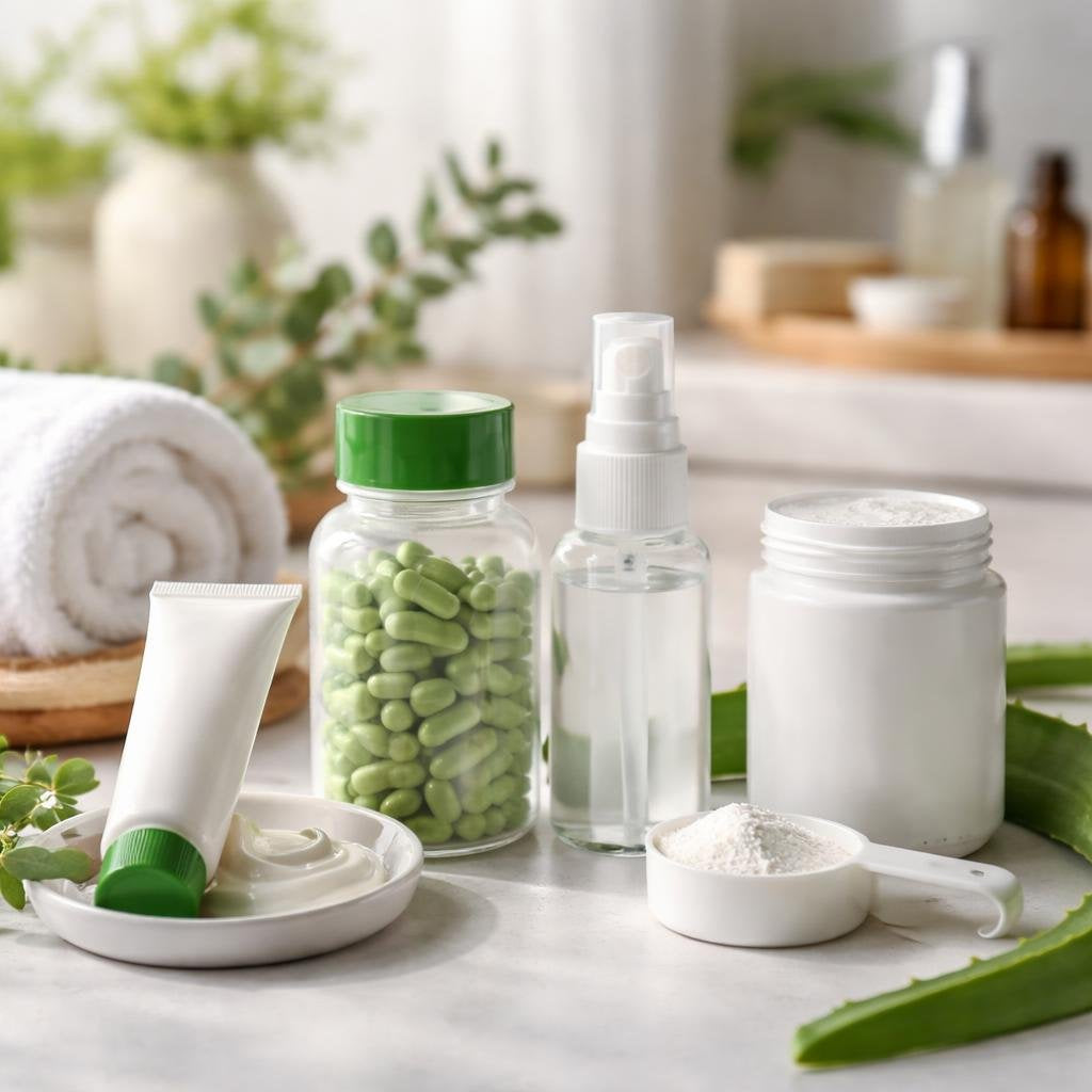 Jock itch antifungal creams, sprays, and powders