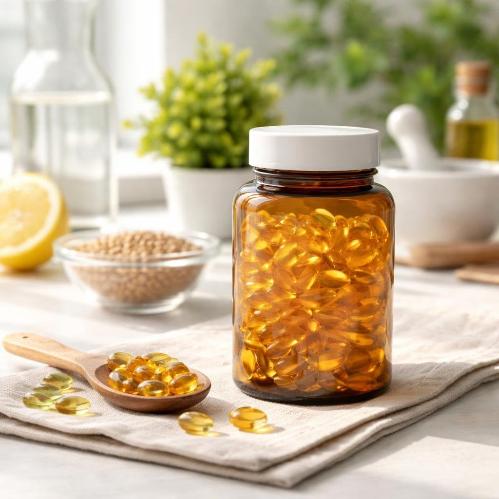 Lecithin softgels and powder for daily nutrition routines