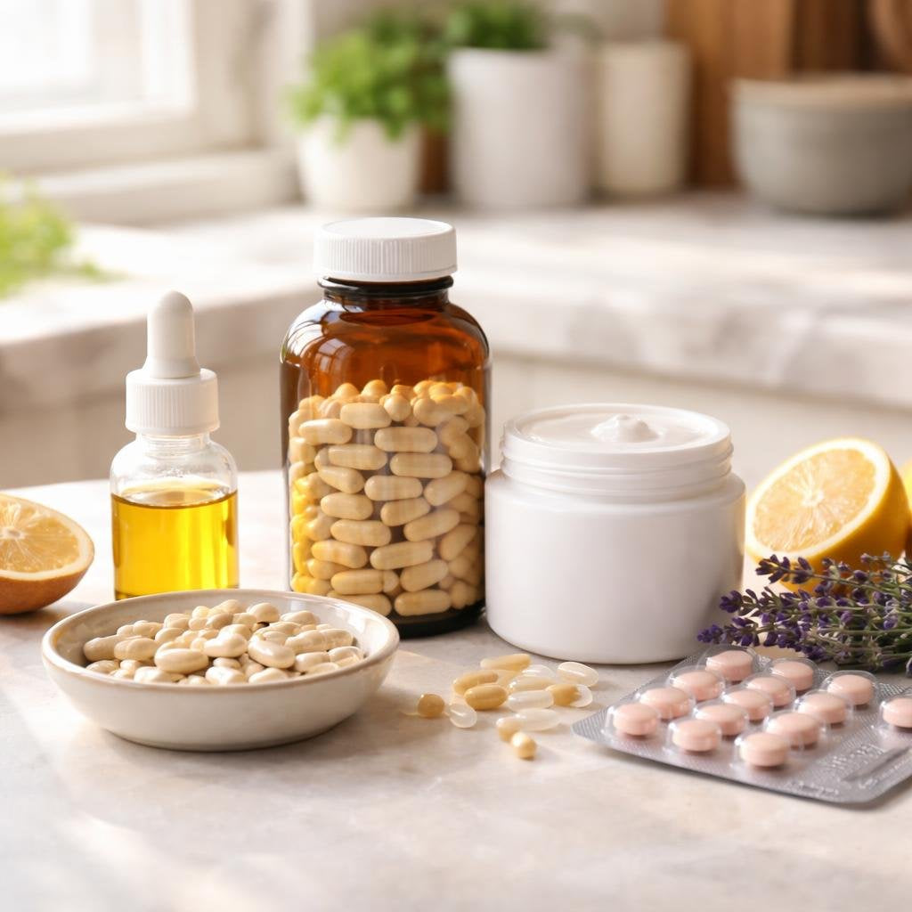 Menopause treatments supporting hot flashes and vaginal comfort