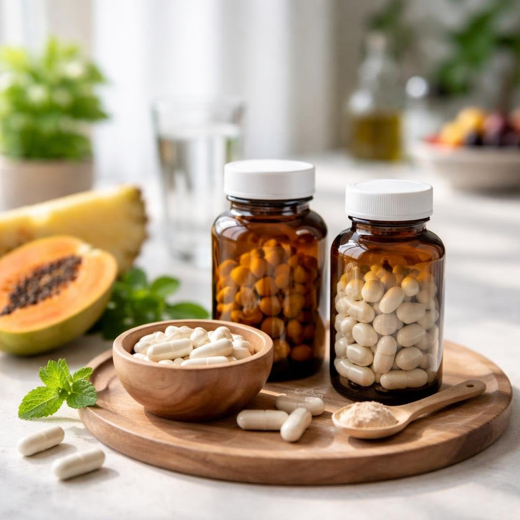 Multi-enzyme capsules for digestion and nutrient breakdown