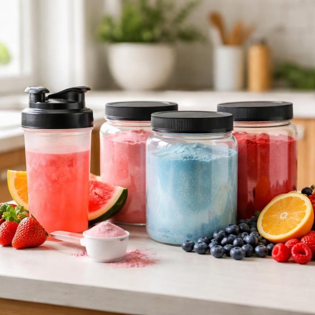 Pre-workout powders supporting focus, energy, and pump