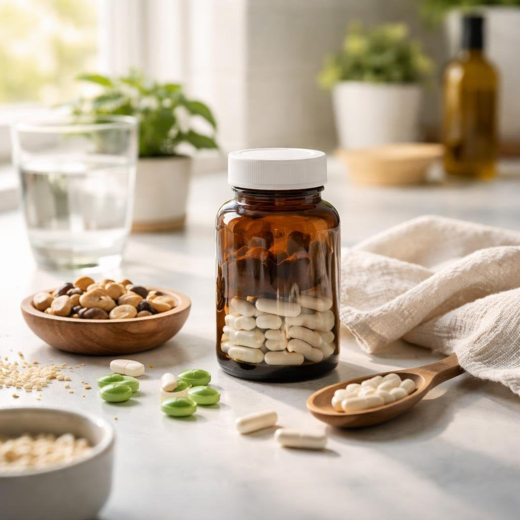 Selenium mineral supplement capsules with clean label design