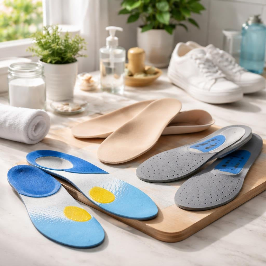Supportive shoe inserts and insoles for all-day comfort