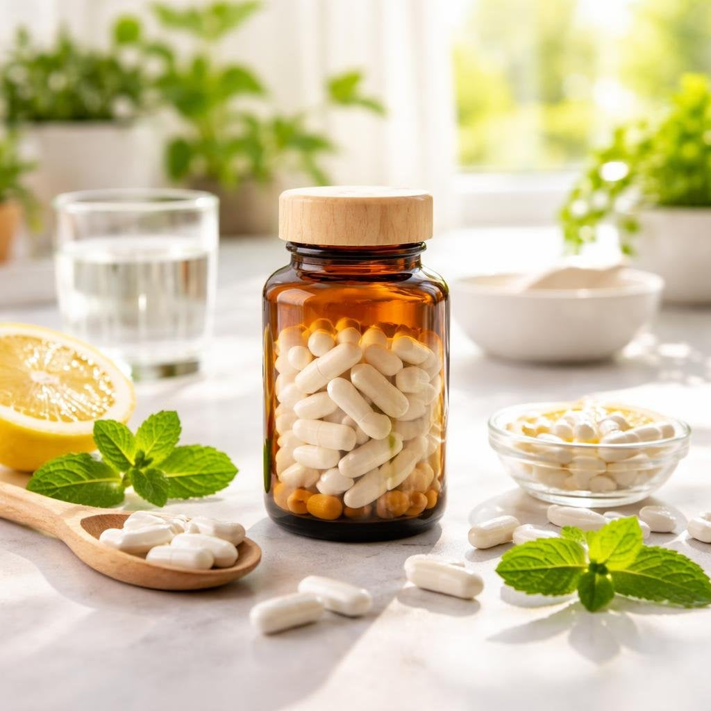 Vitamin B5 pantothenic acid capsules for daily wellness