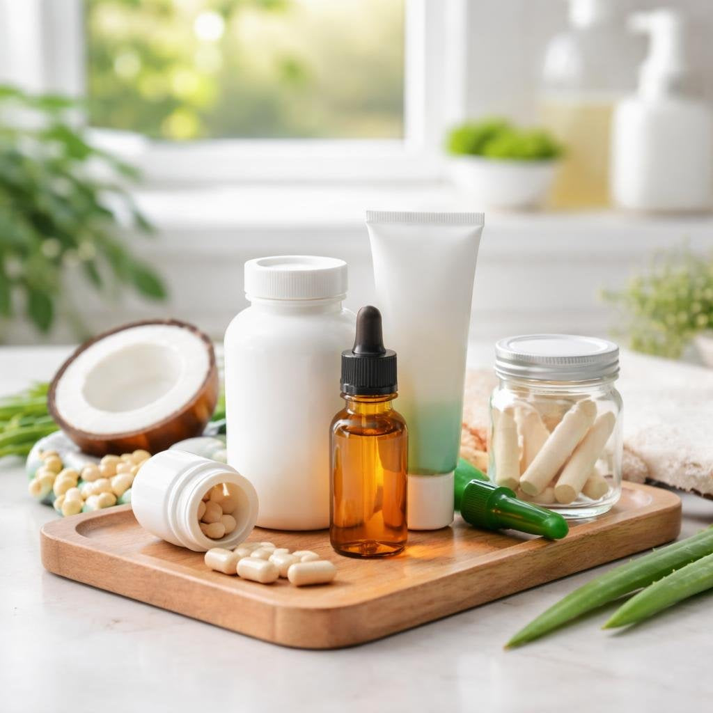 Yeast infection treatment creams and suppositories collection