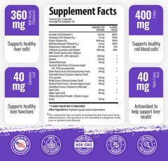 1 Body Liver Cleanse capsules closeup highlighting milk thistle blend for liver support.