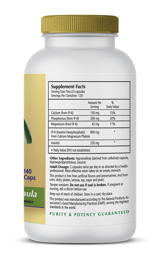 1-TDC WorksSoWell IP-6 Energy capsules highlighting calcium and magnesium for bone-friendly nutrition.