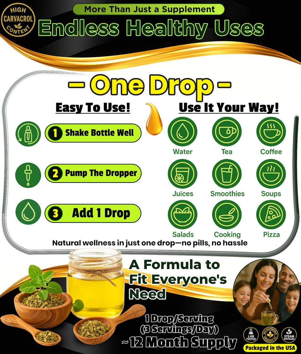 1000 servings per bottle highlights long-term value of Superior Oregano Oil X95