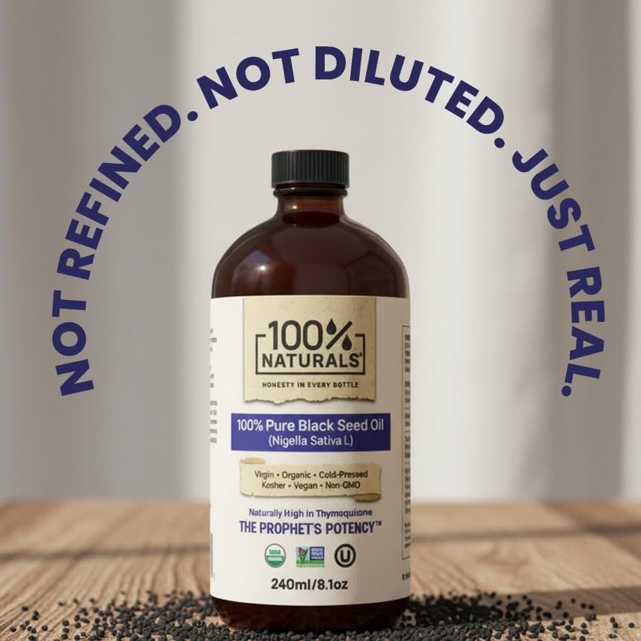 100% Naturals bottle being poured to illustrate versatile use