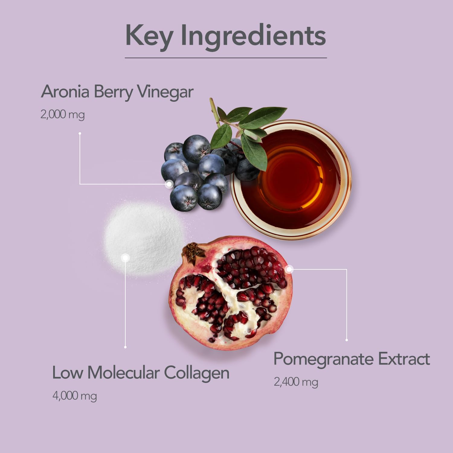 107 ARONIA jelly-stick closeup highlights smooth texture of low-molecular collagen for skin vitality