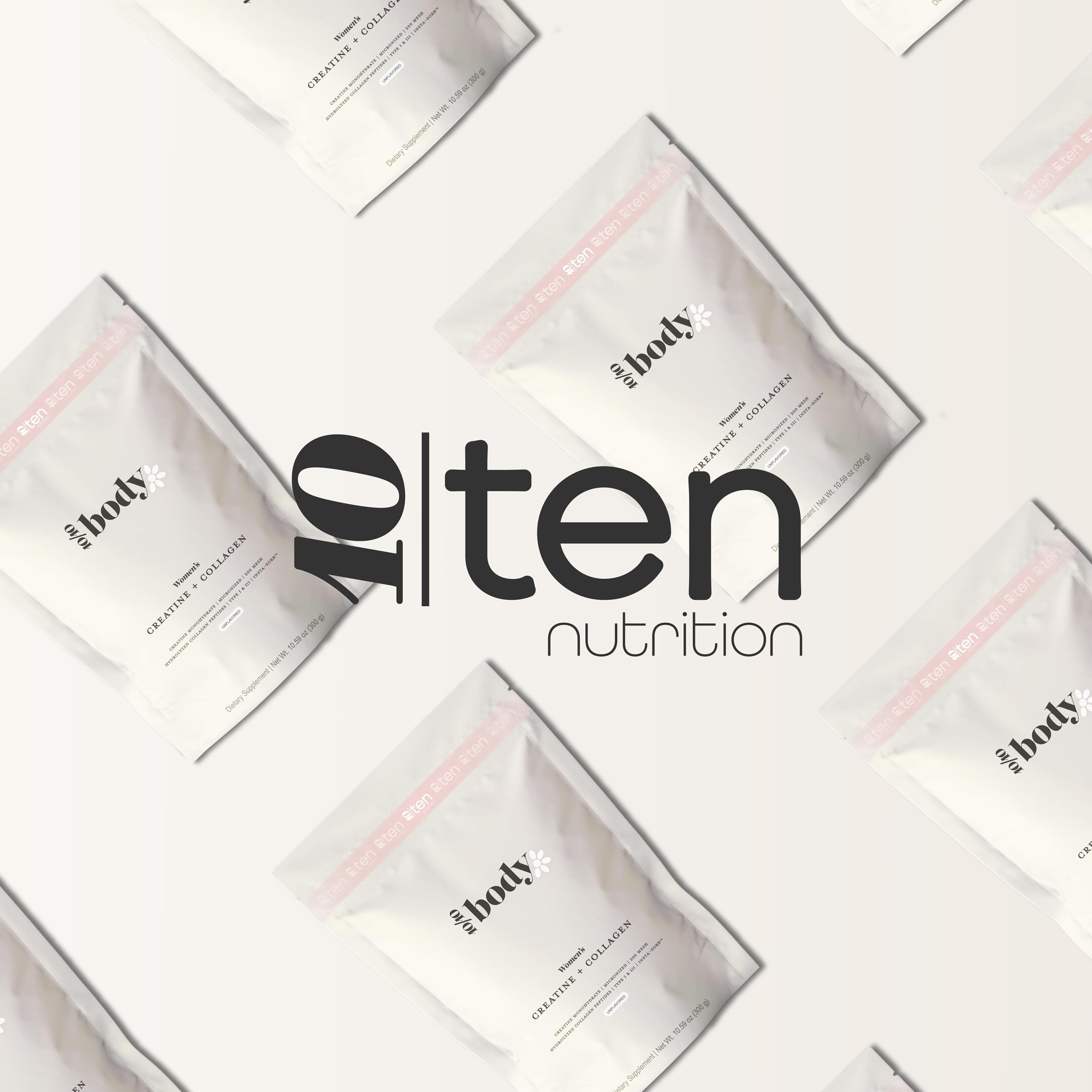 10Ten Nutrition Creatine + Collagen for Women prepared shake ready to sip after a workout