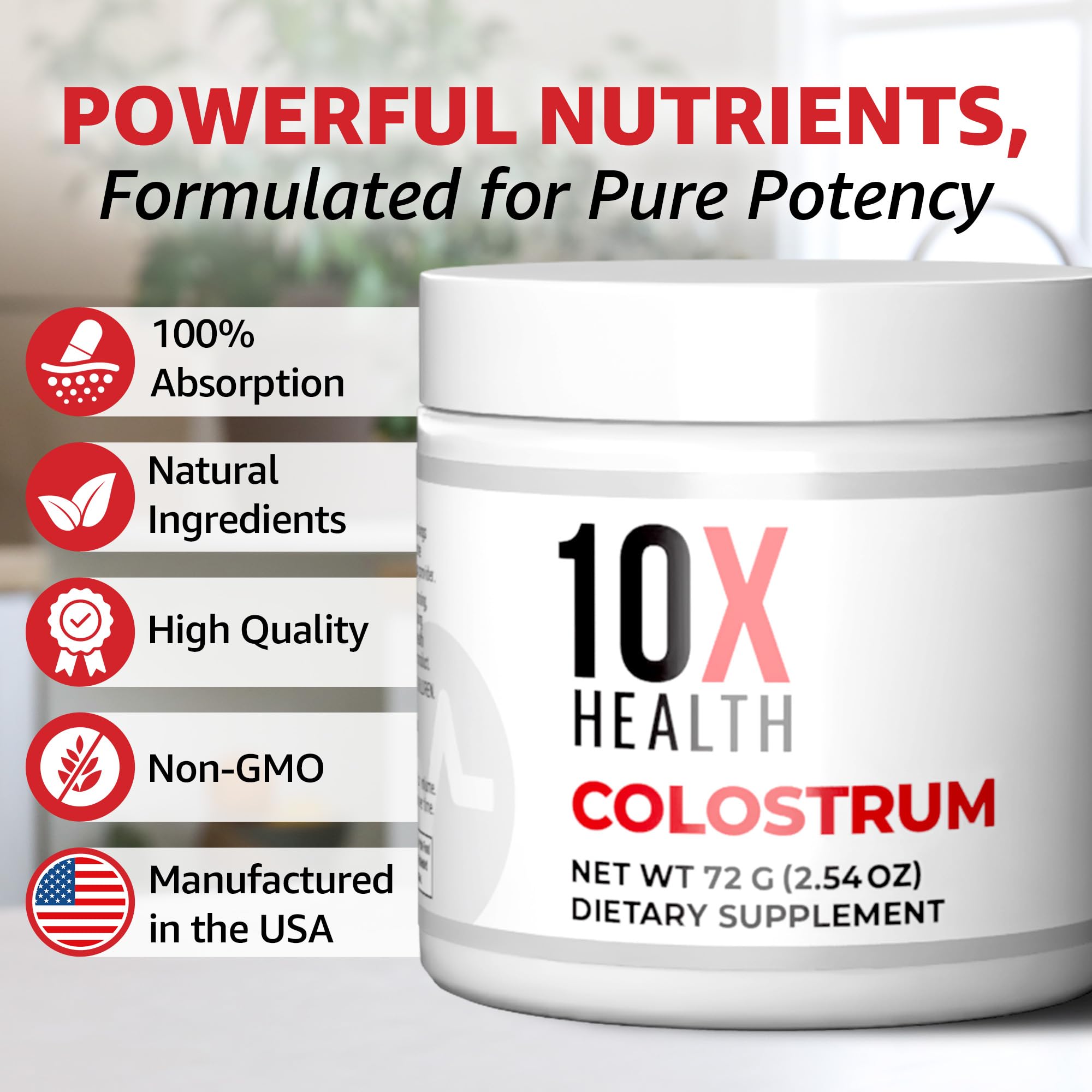 10X Health Cats Claw Extract bottle shows added support for immune and gut health