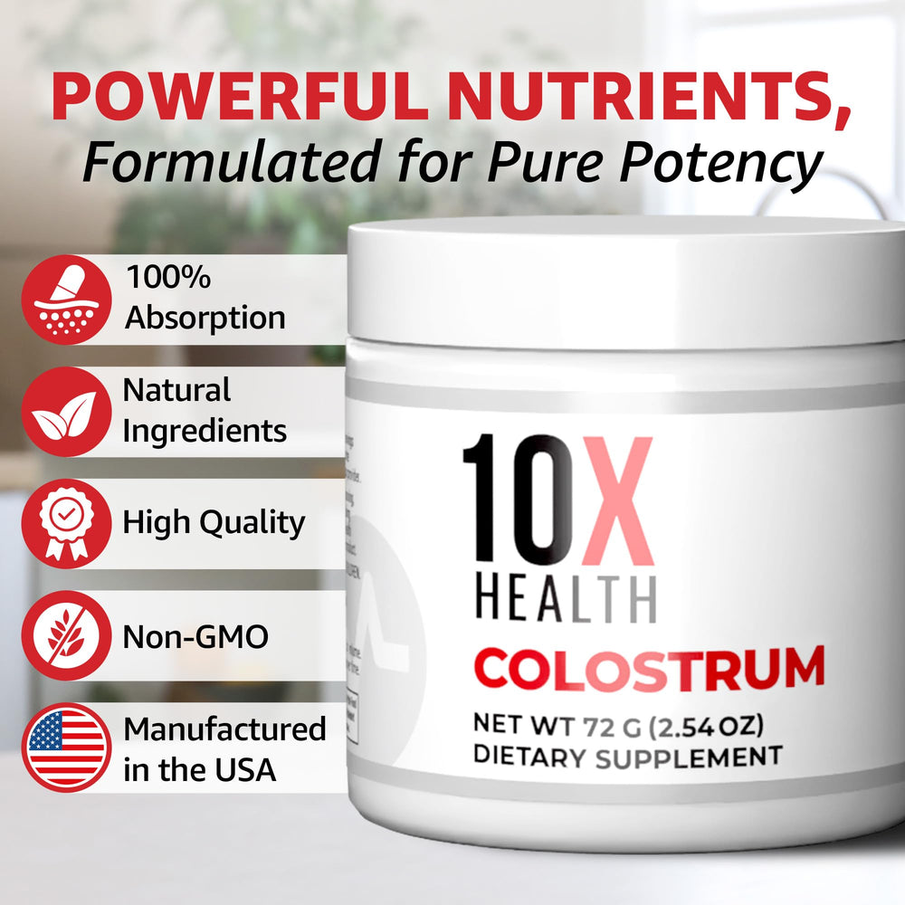 10X Health Cats Claw Extract bottle shows added support for immune and gut health