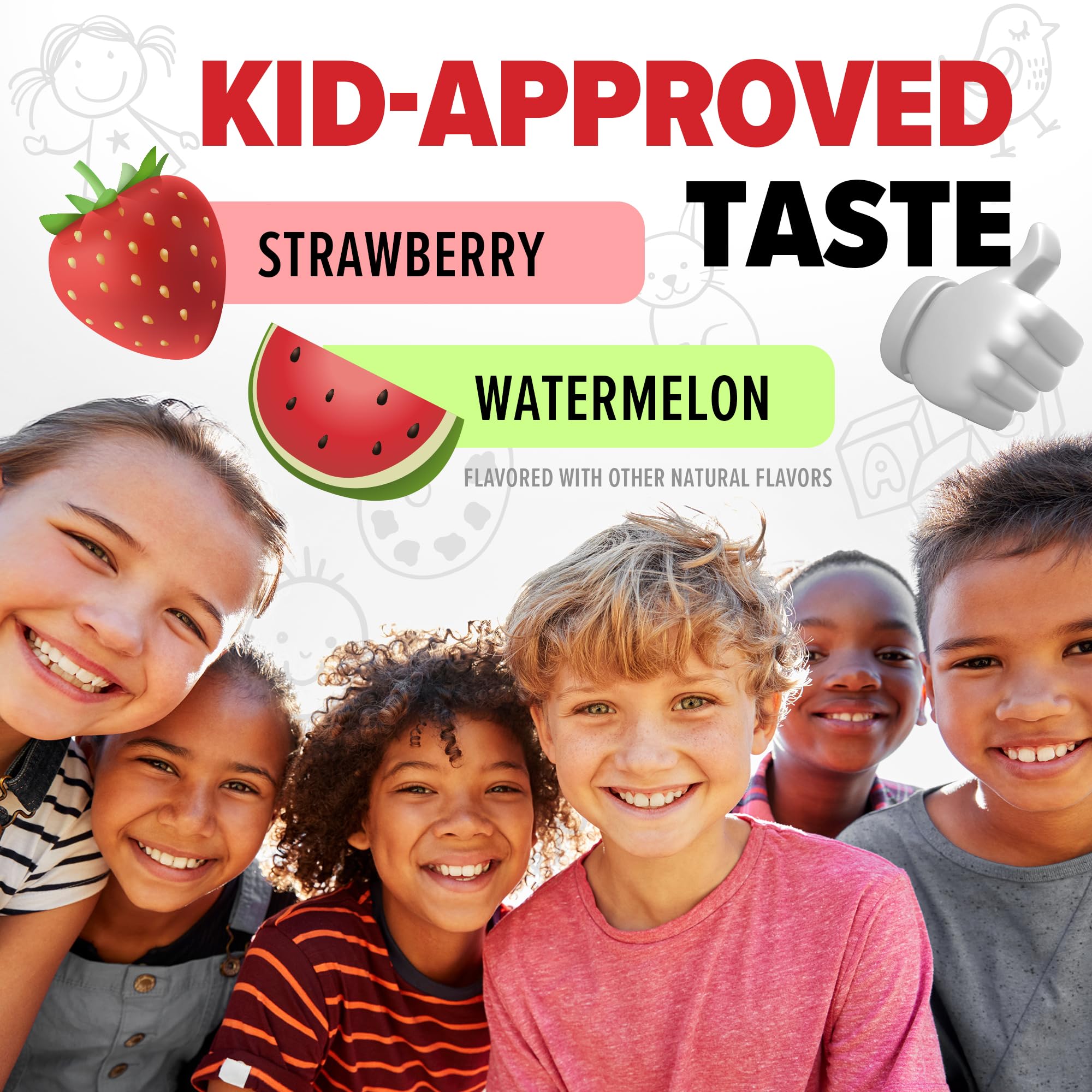 10X Health kid-friendly gummy texture ideal for daily routine.
