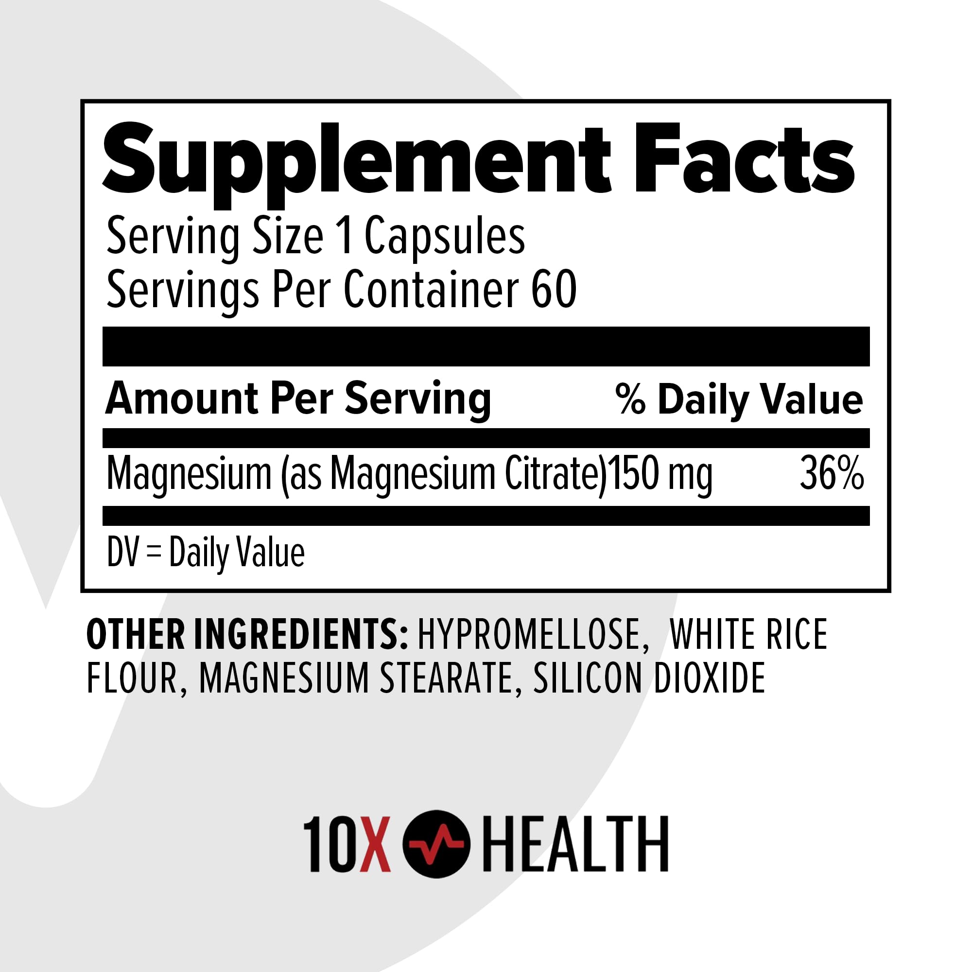 10x health sustainability badge—premium USA-made facility assurance.