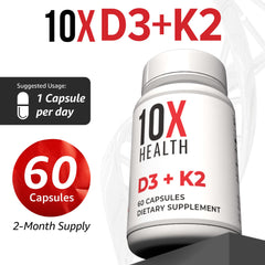 10X Health System bottle on kitchen counter ready for daily use