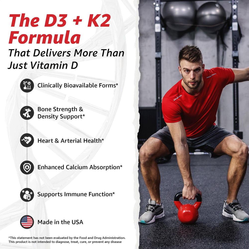 10X Health System d3 k2 capsules closeup highlighting high-potency daily supplement