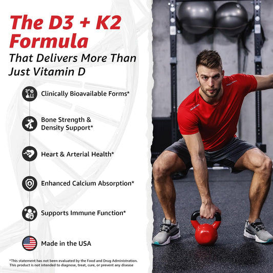10X Health System d3 k2 capsules closeup highlighting high-potency daily supplement