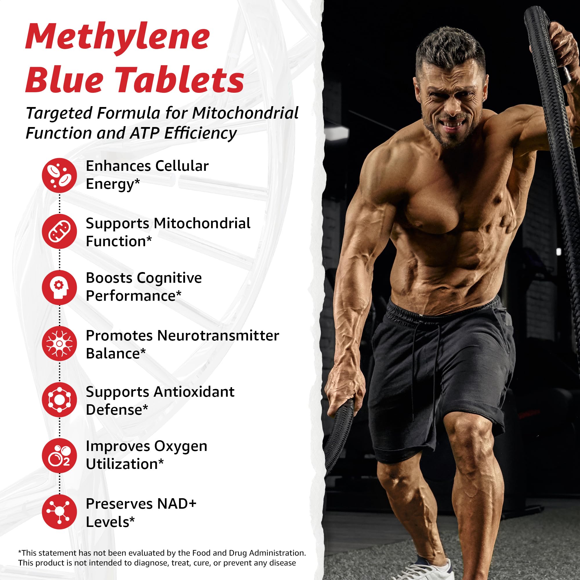 Front label of 10X Health System Methylene Blue showing quality