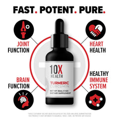 10X Health Vegan turmeric drops suit plant-based diets