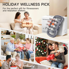 16-head massage gun 9 modes and intensity levels for personalized relief.