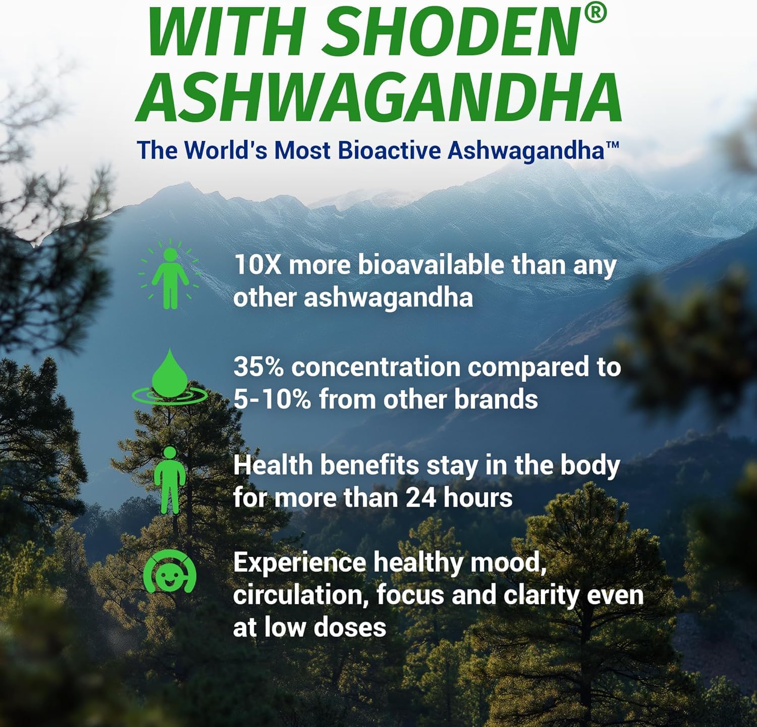 1Body Ashwagandha Complex bottle cap top view emphasizes secure packaging