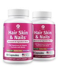 1 Body Hair Skin Nails Growth Vitamin Biotin bottle supports hair vitality